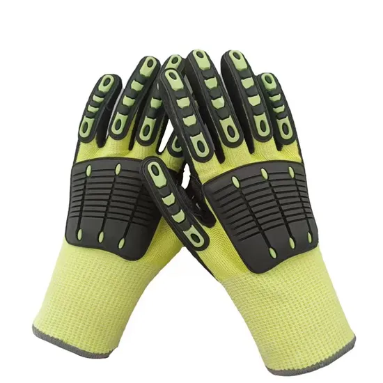 Nmsafety Hppe corta luvas de segurança do trabalho para mecânico de proteção de PPE resistente ao impacto TPR