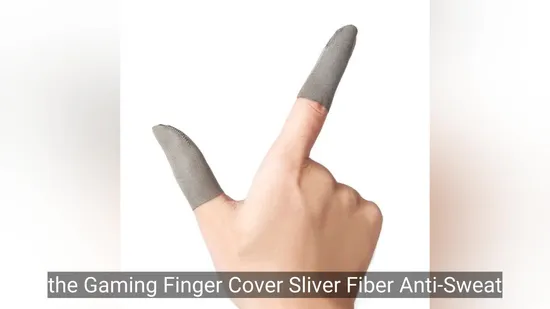 Capa de dedo para jogos Sliver Fiber Anti